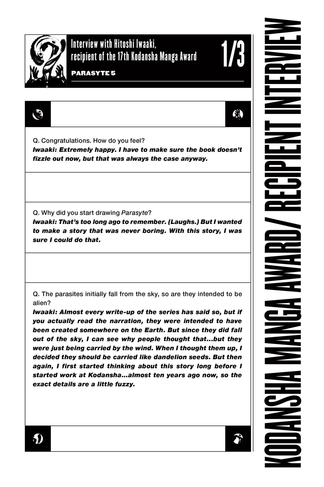 Read Parasyte (en) Manga Online