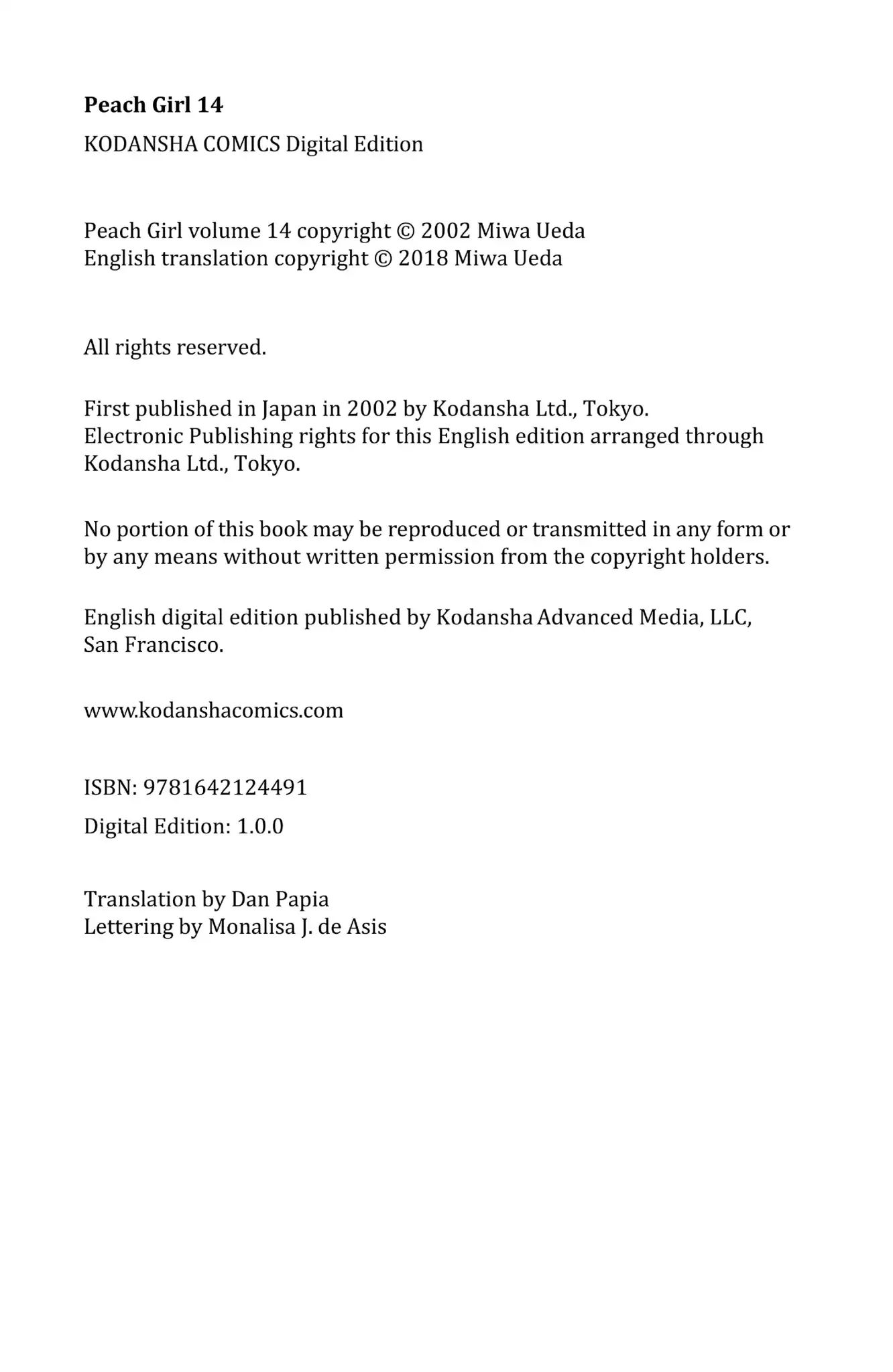 Read Peach Girl (en) Manga Online