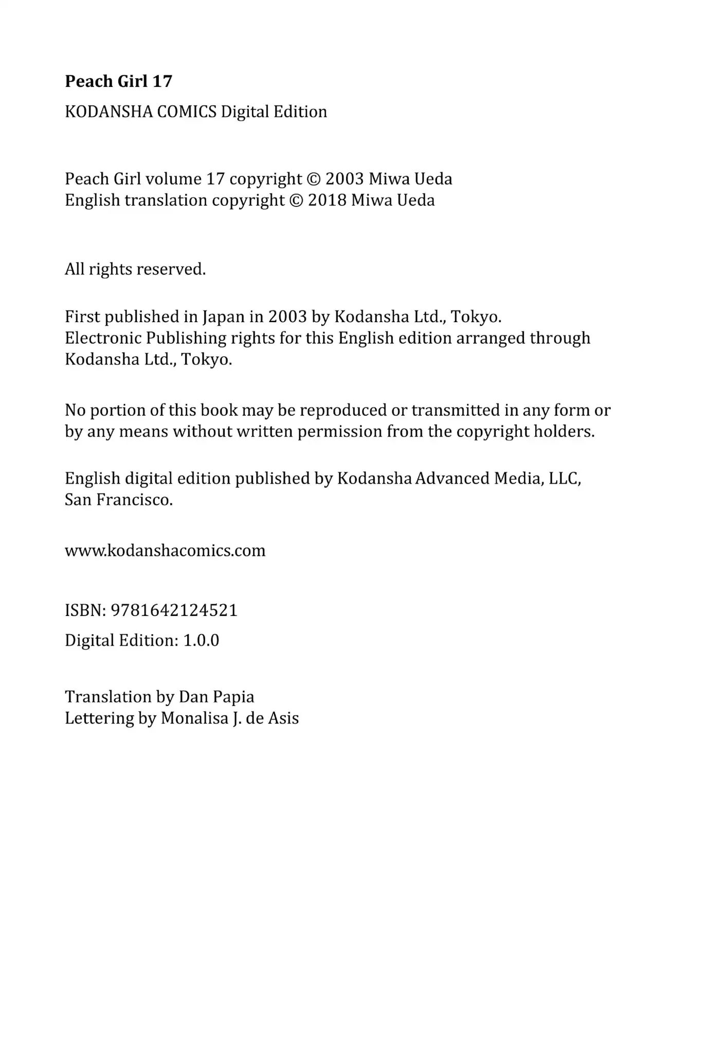 Read Peach Girl (en) Manga Online