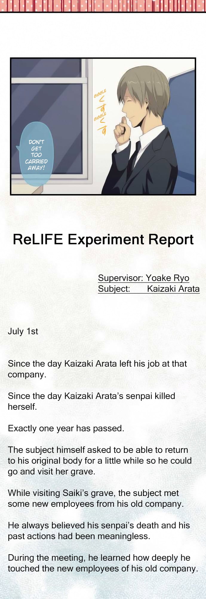 Read ReLIFE (en) Manga Online