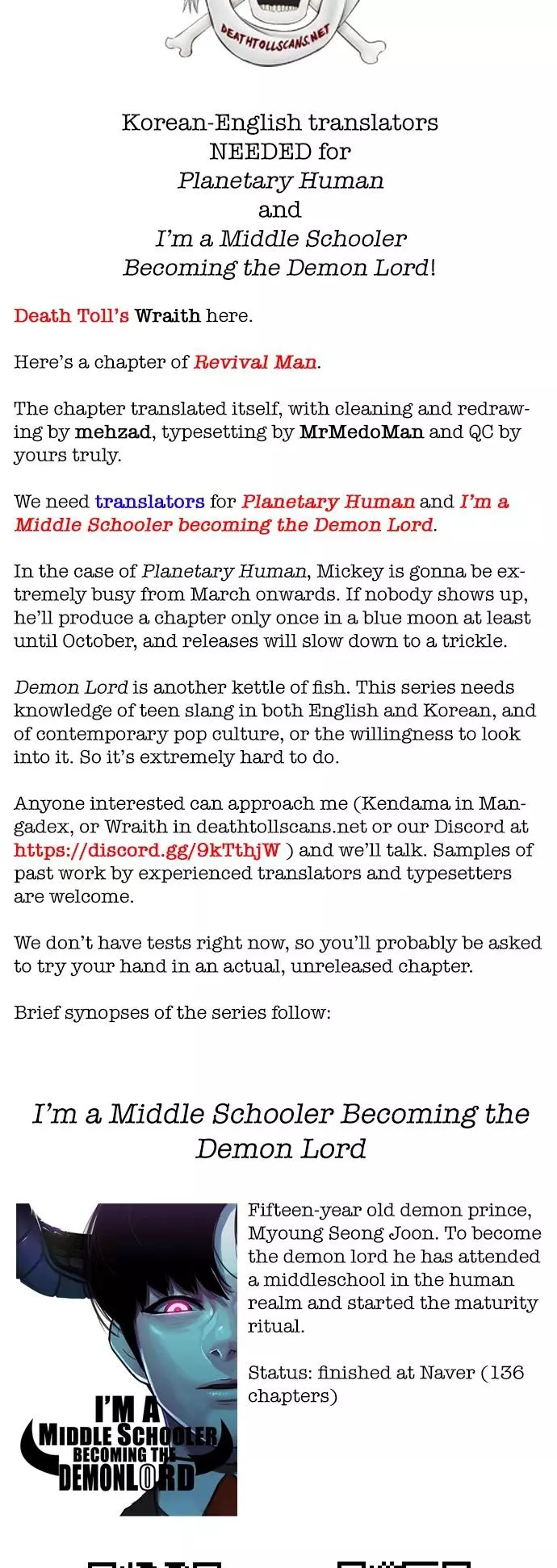 Read Revival Man (en) Manga Online