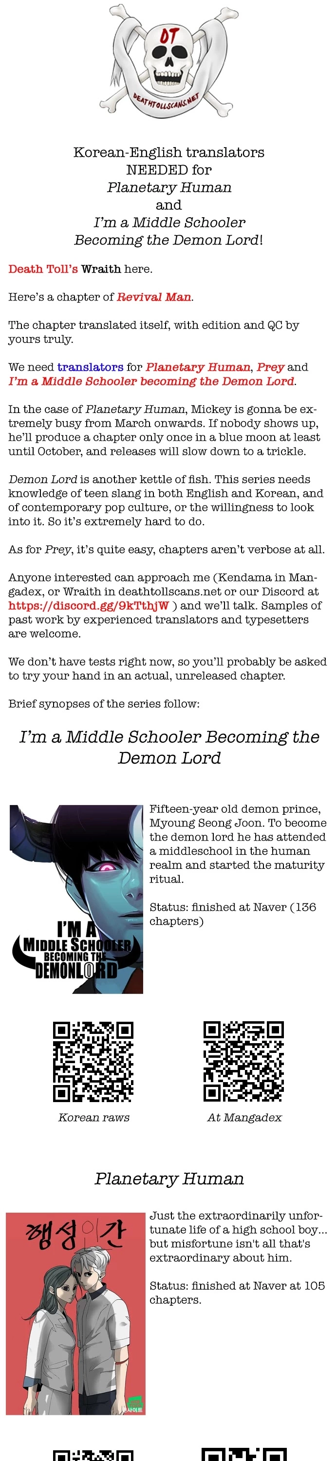 Read Revival Man (en) Manga Online