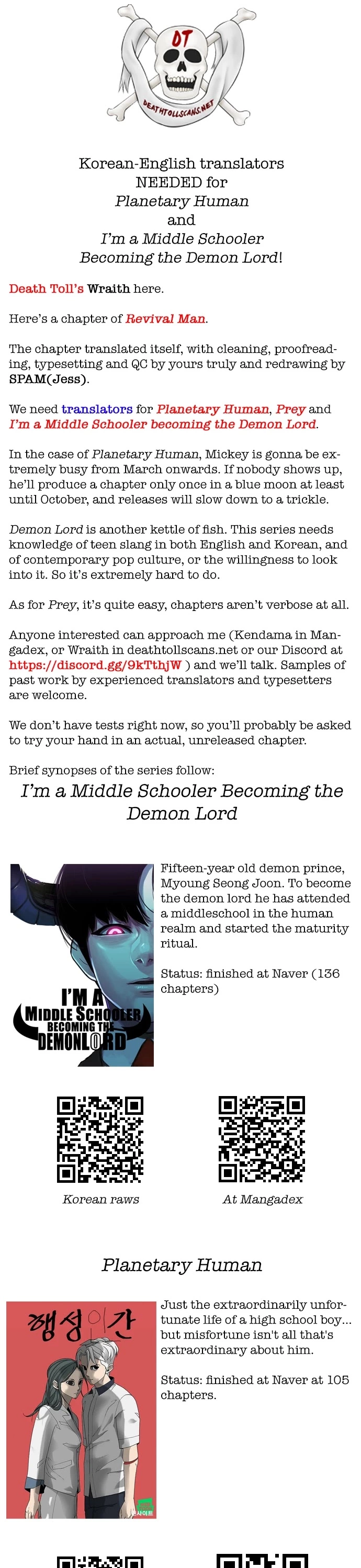 Read Revival Man (en) Manga Online