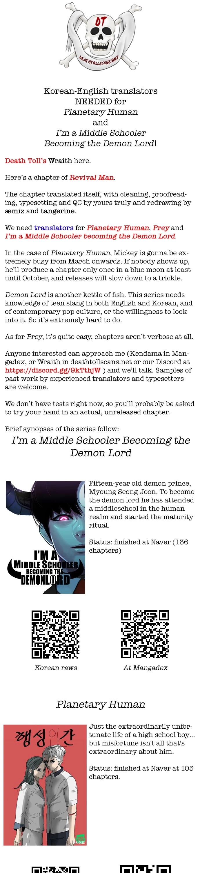 Read Revival Man (en) Manga Online