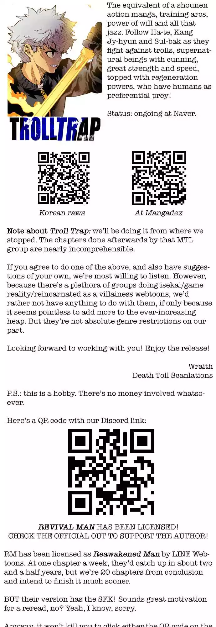 Read Revival Man (en) Manga Online