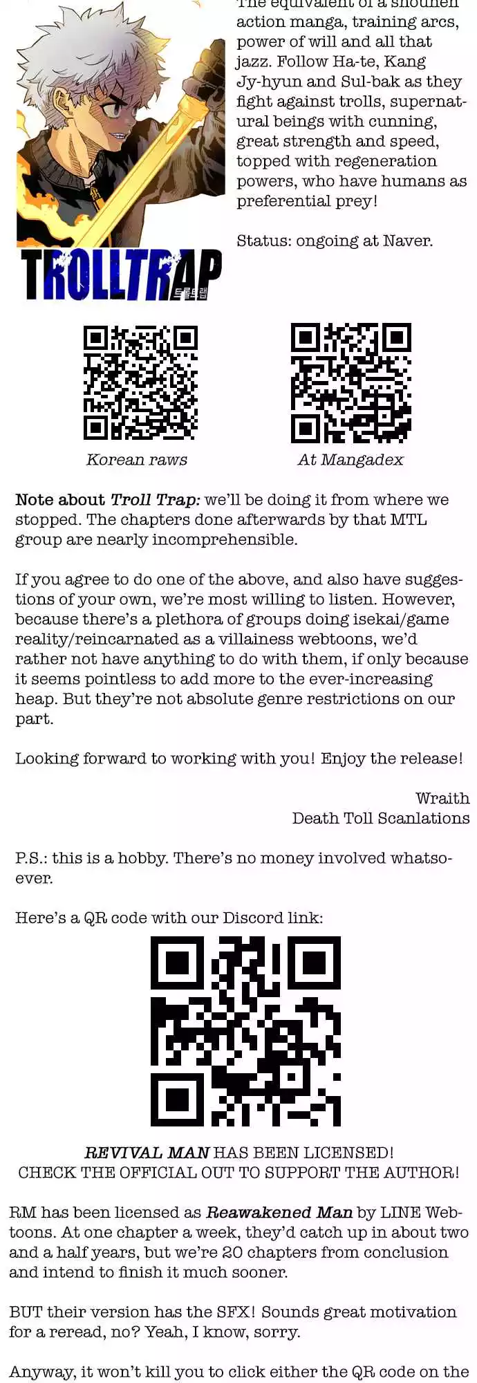 Read Revival Man (en) Manga Online