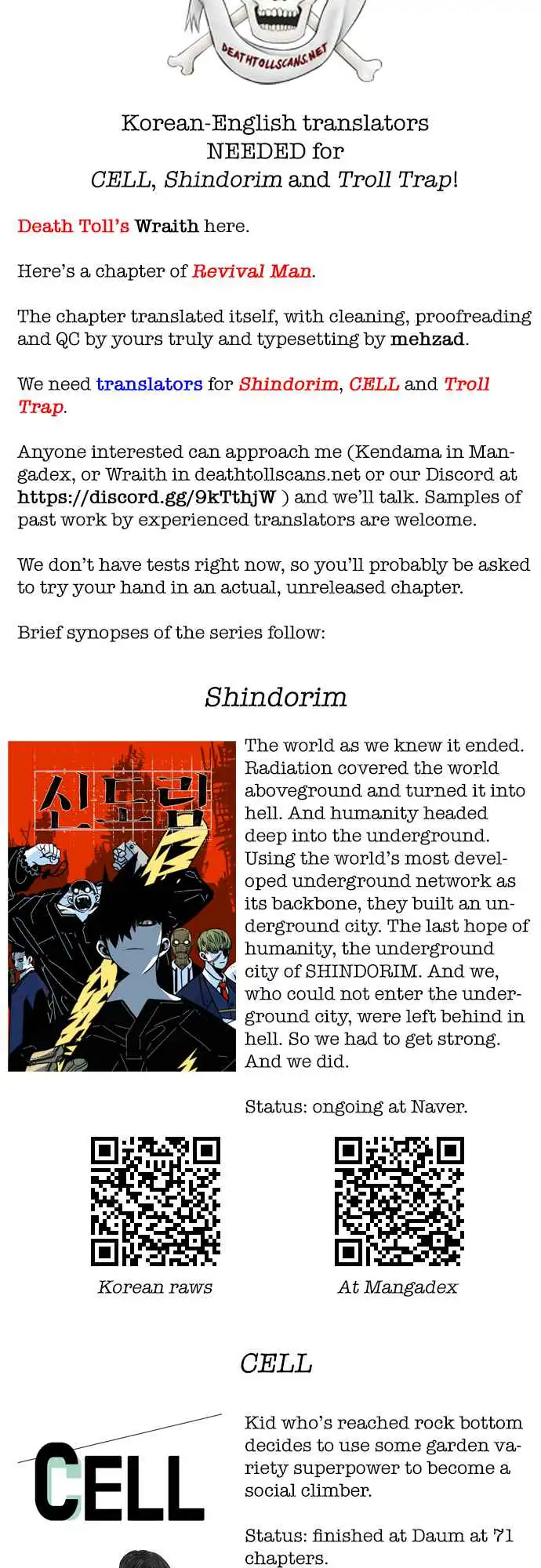 Read Revival Man (en) Manga Online