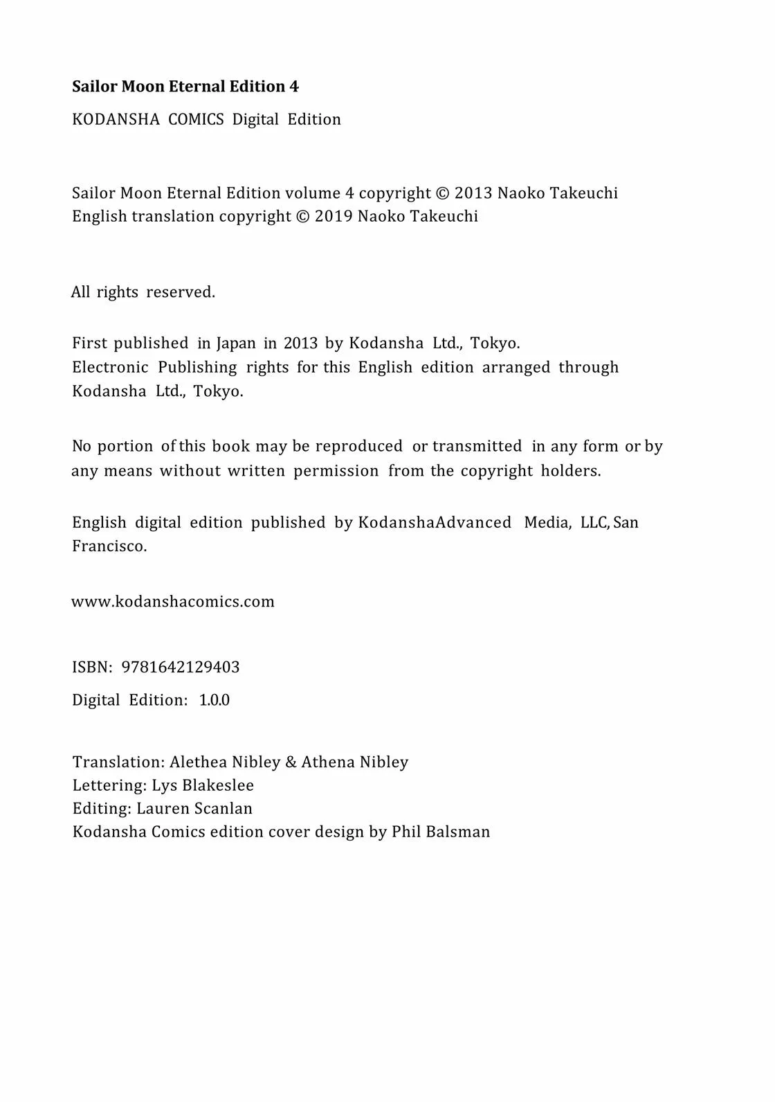 Read Sailor Moon (en) Manga Online