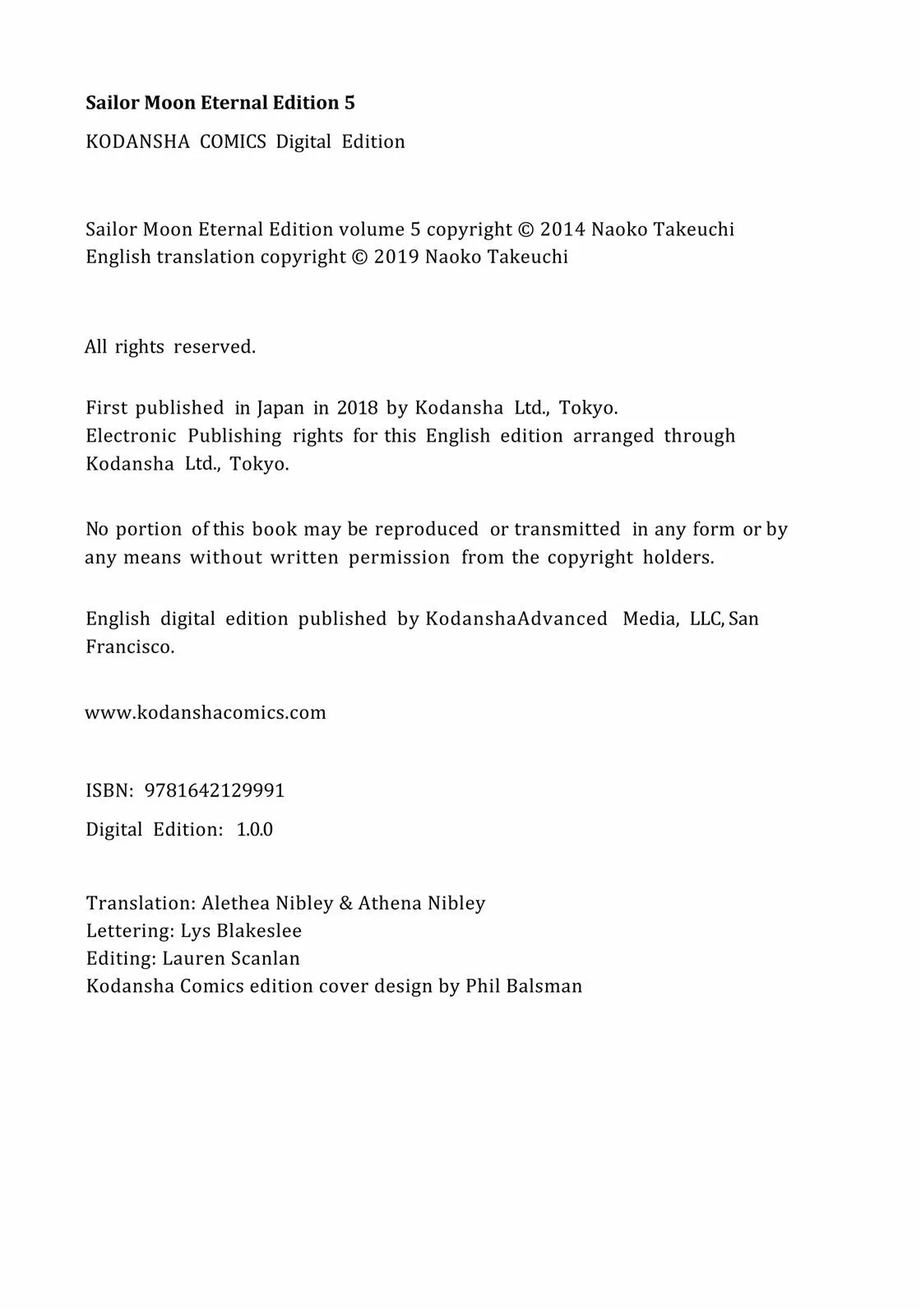 Read Sailor Moon (en) Manga Online