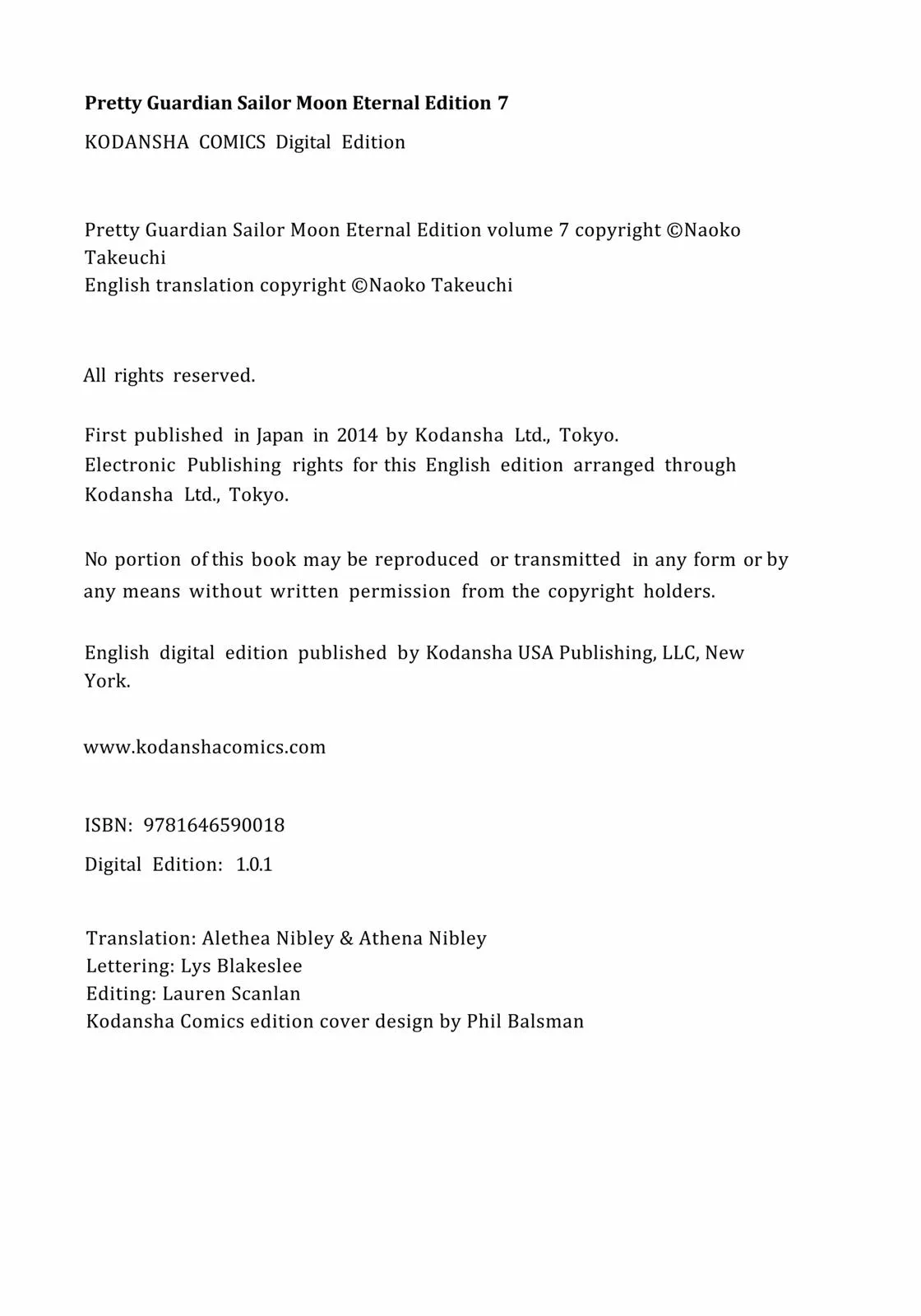 Read Sailor Moon (en) Manga Online