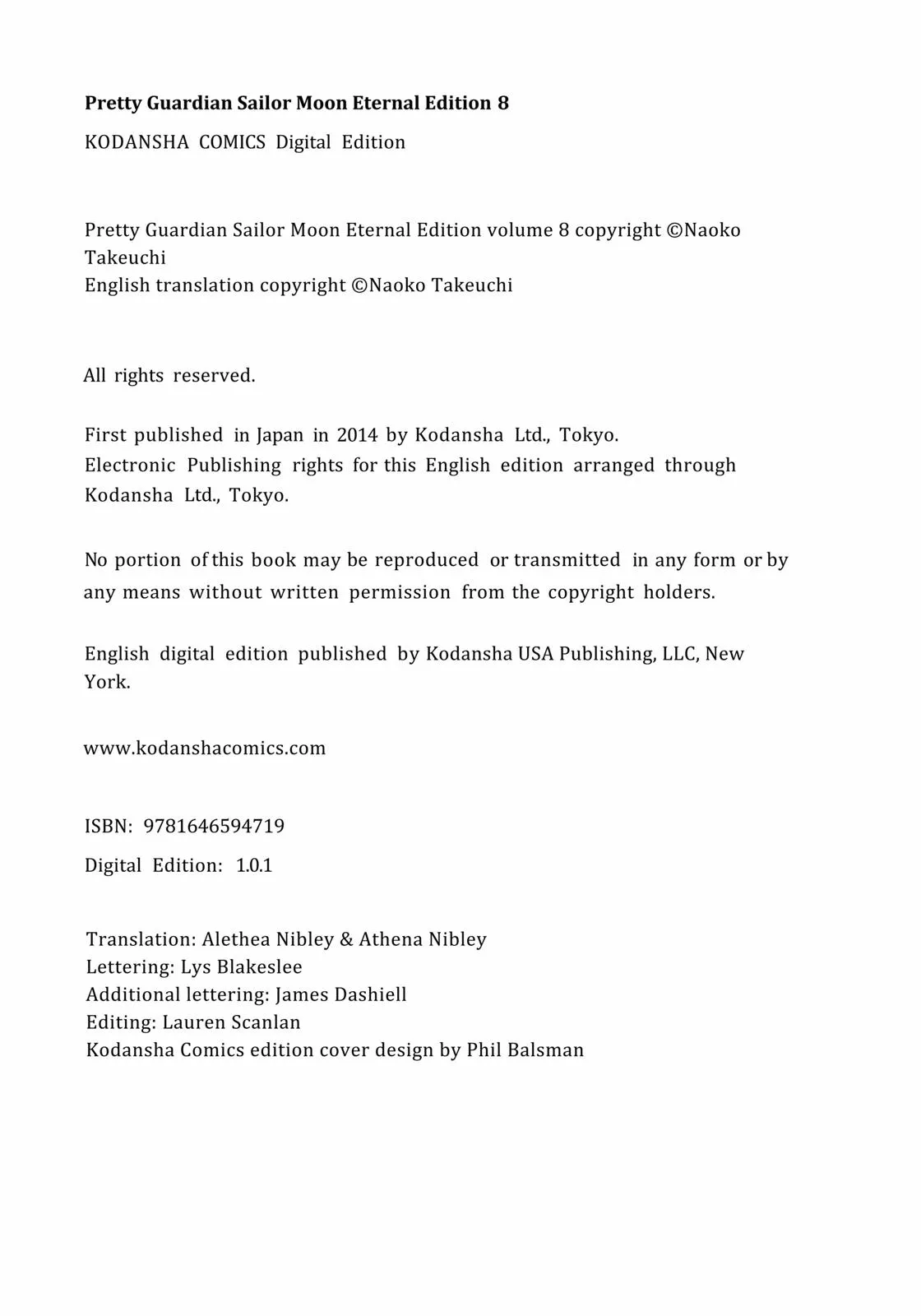 Read Sailor Moon (en) Manga Online