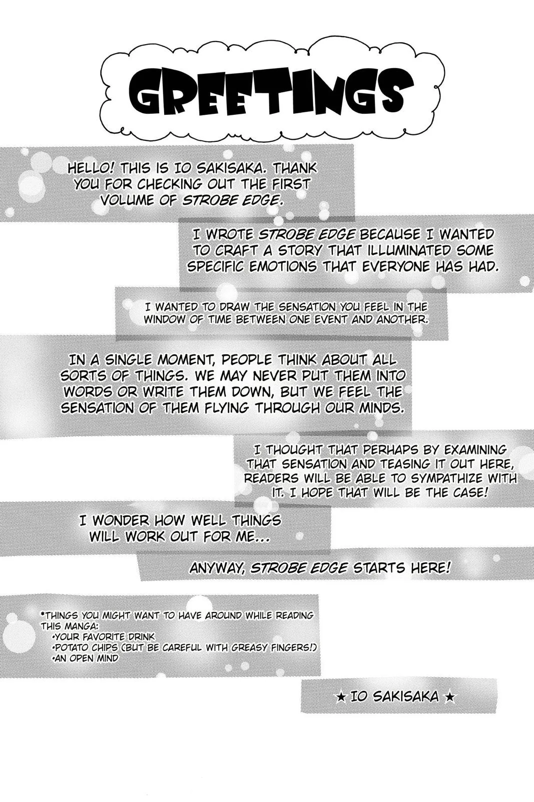 Read Strobe Edge (en) Manga Online