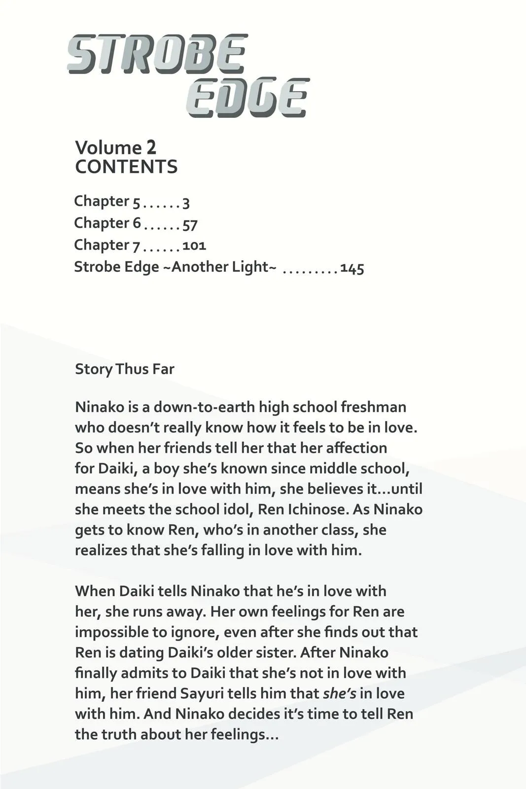 Read Strobe Edge (en) Manga Online