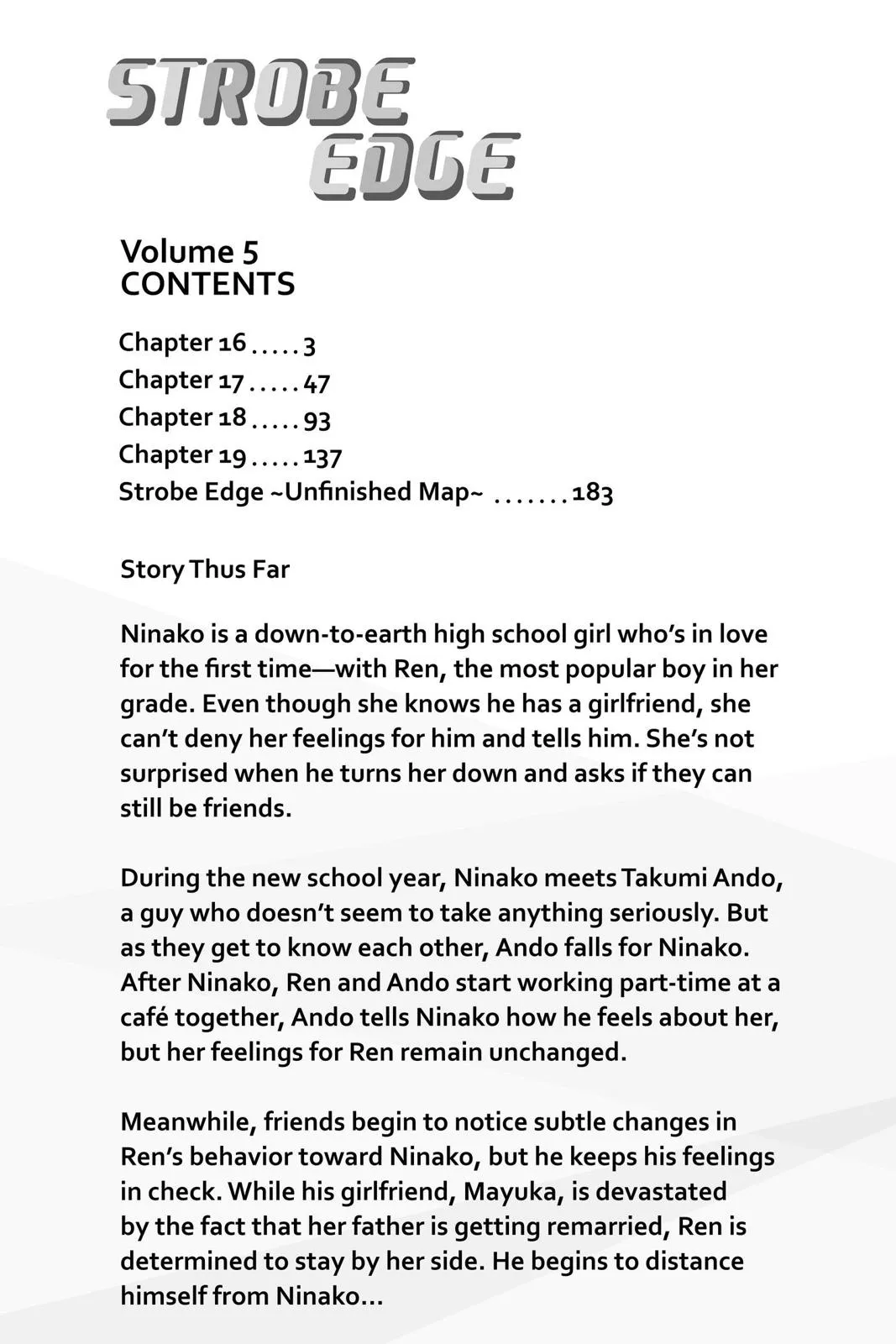 Read Strobe Edge (en) Manga Online