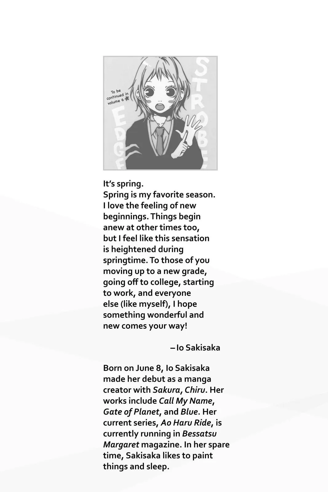 Read Strobe Edge (en) Manga Online