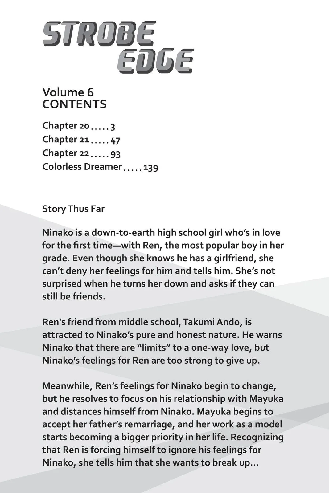 Read Strobe Edge (en) Manga Online