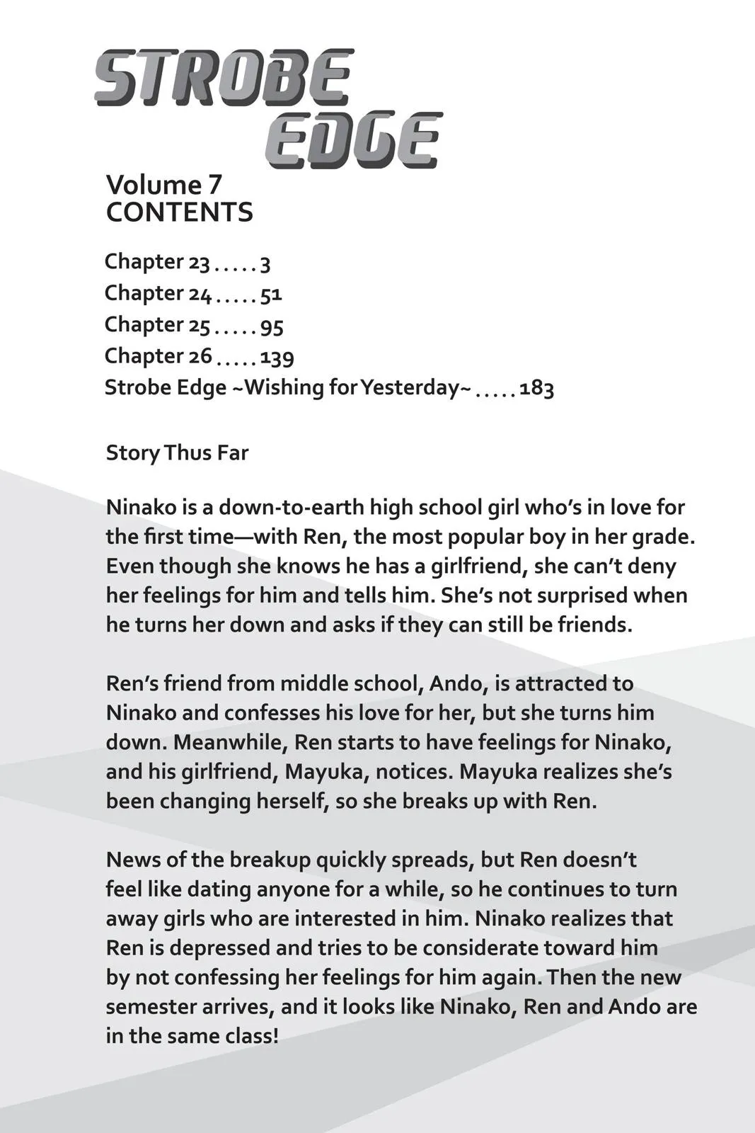 Read Strobe Edge (en) Manga Online