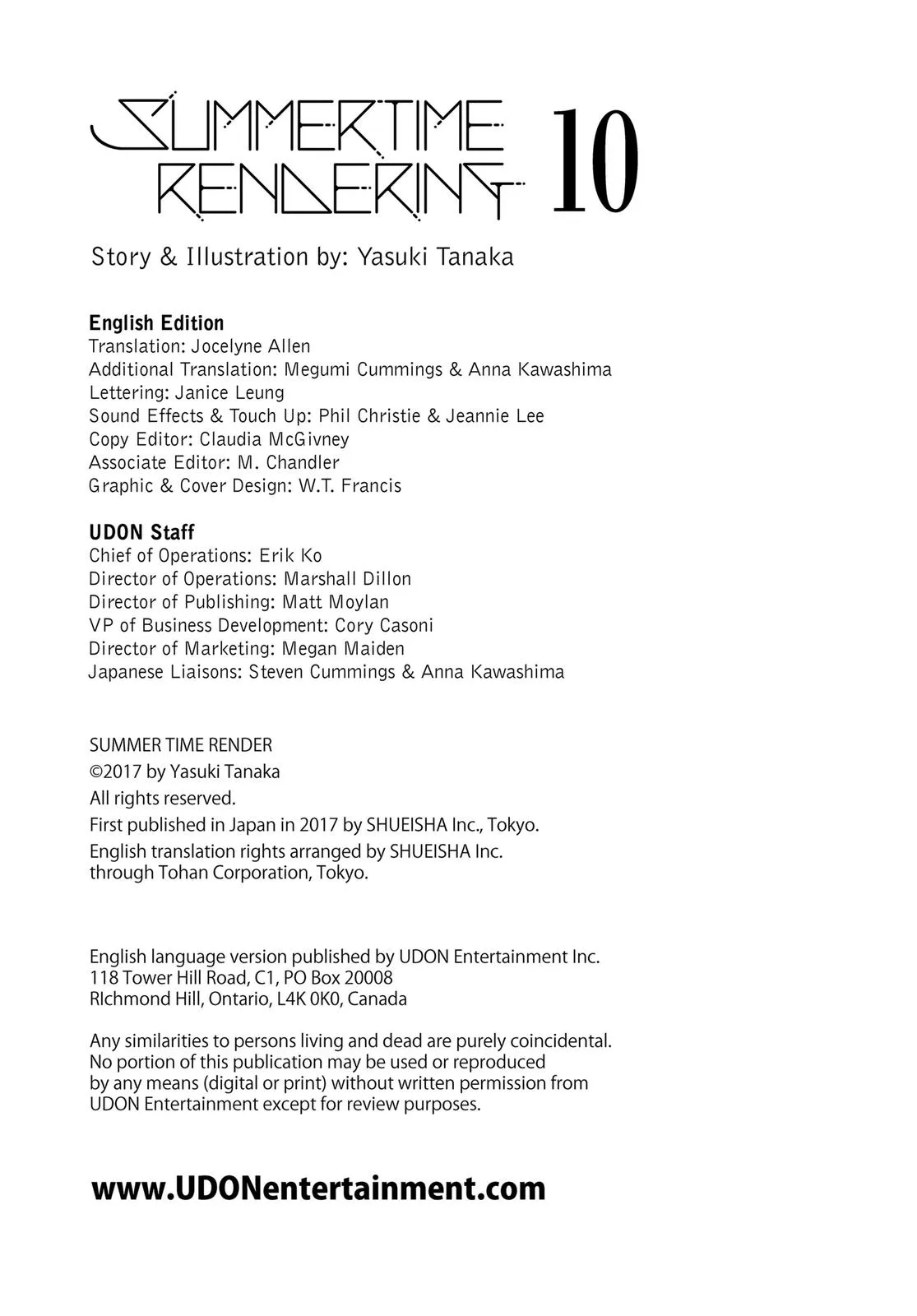 Read Summertime Rendering (en) Manga Online