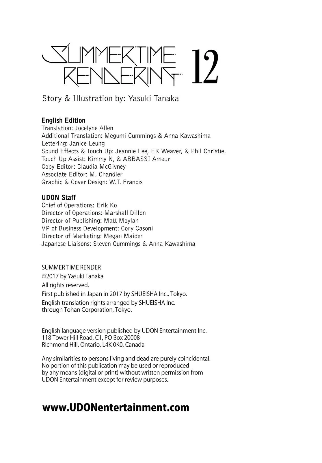 Read Summertime Rendering (en) Manga Online