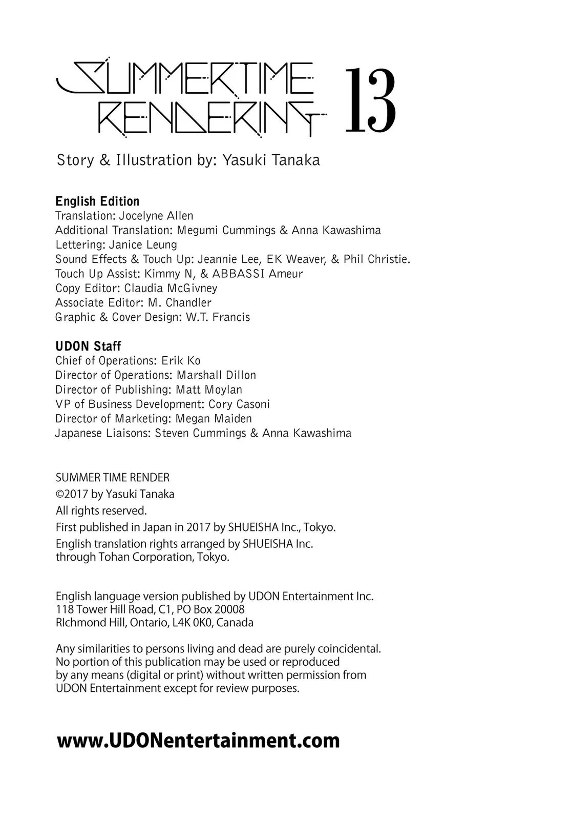 Read Summertime Rendering (en) Manga Online