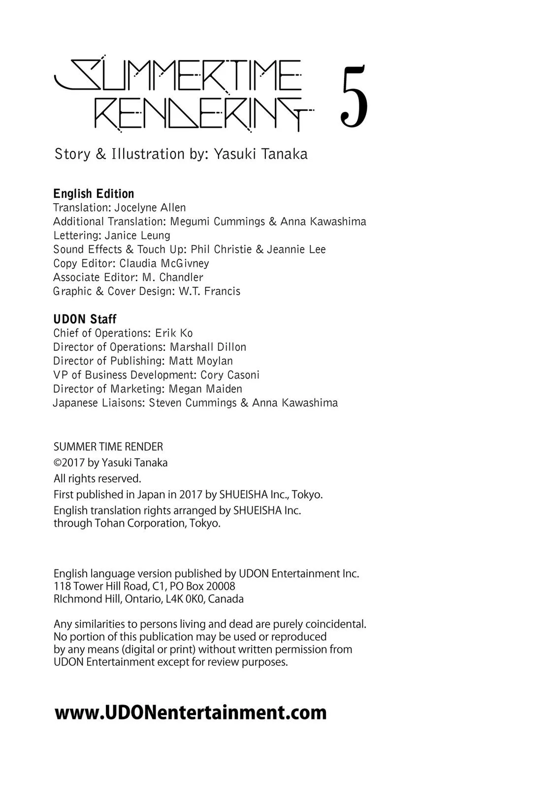 Read Summertime Rendering (en) Manga Online