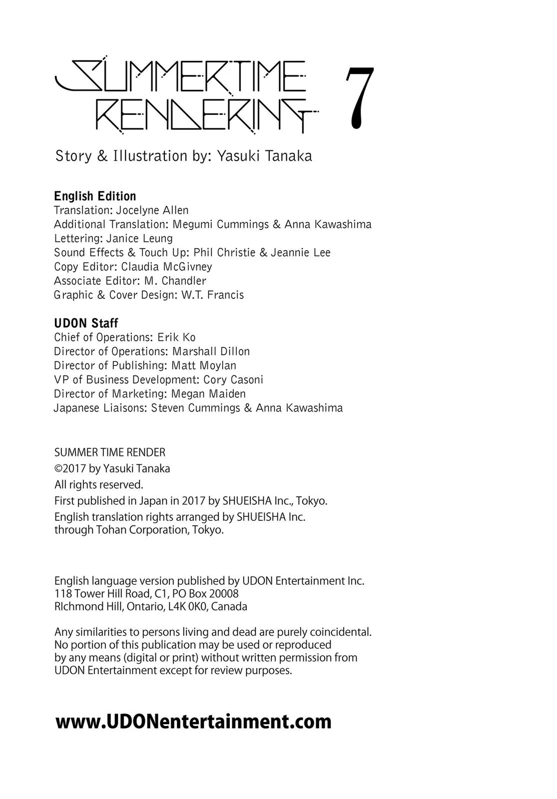 Read Summertime Rendering (en) Manga Online