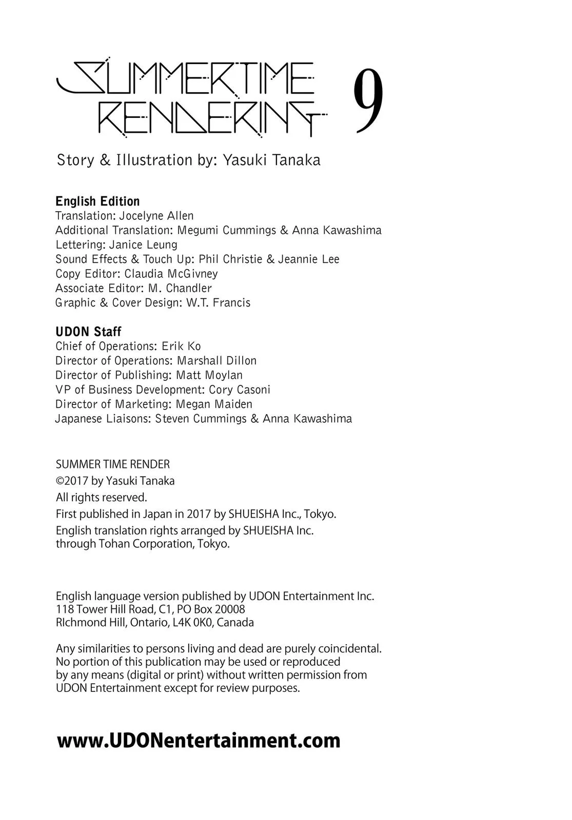 Read Summertime Rendering (en) Manga Online