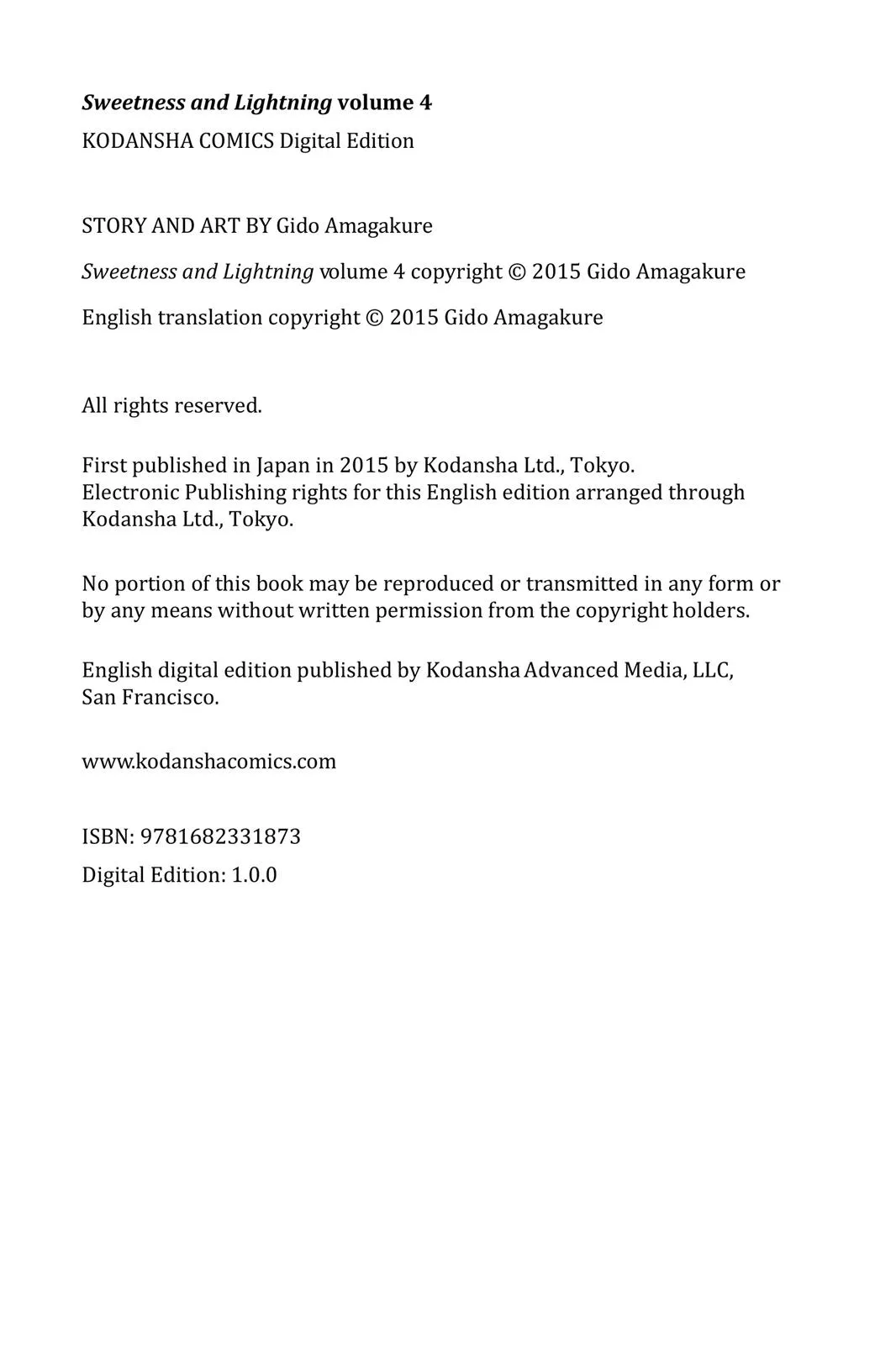 Read Sweetness and Lightning (en) Manga Online