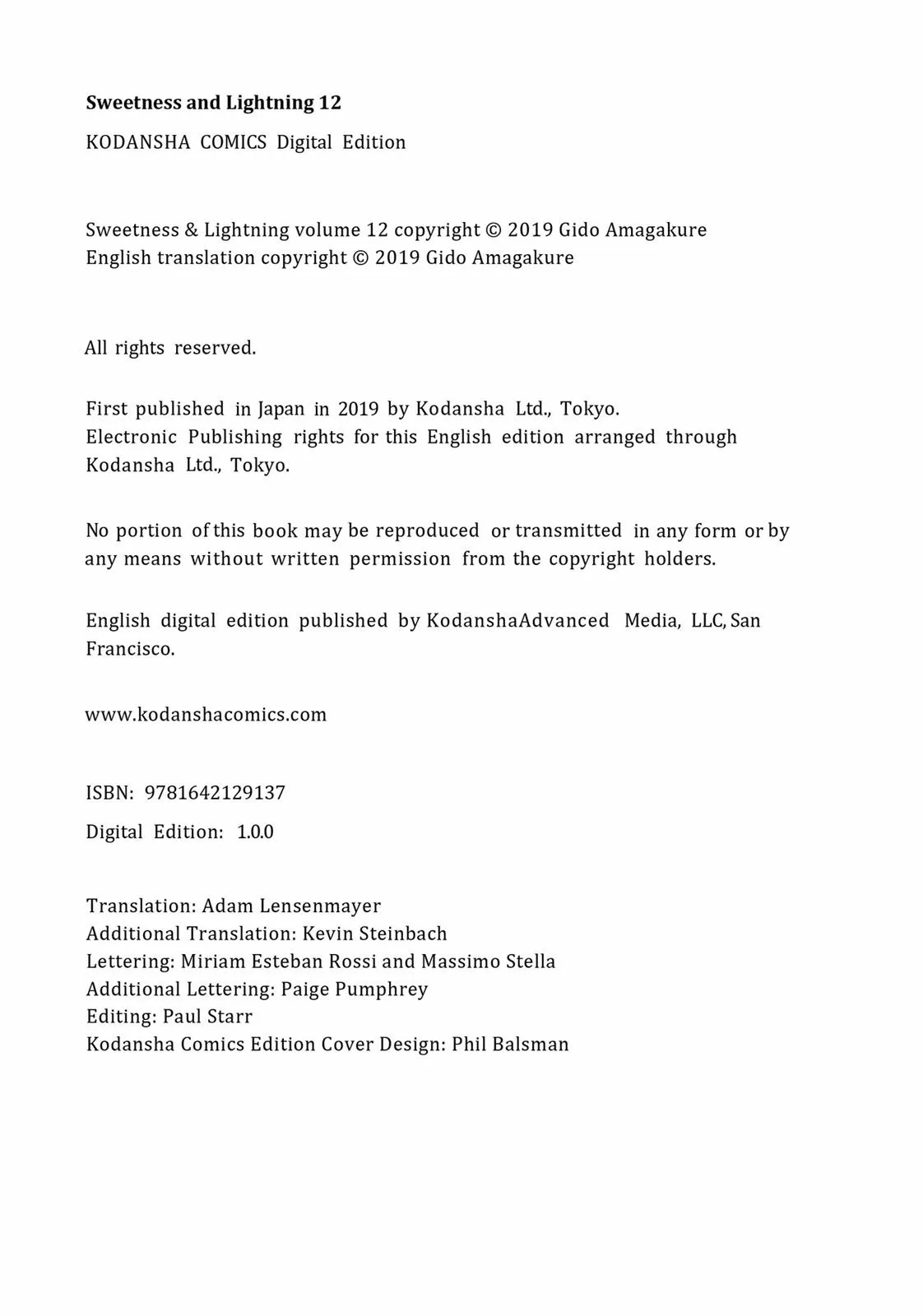 Read Sweetness and Lightning (en) Manga Online