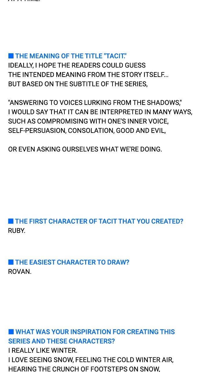 Read Tacit (en) Manga Online