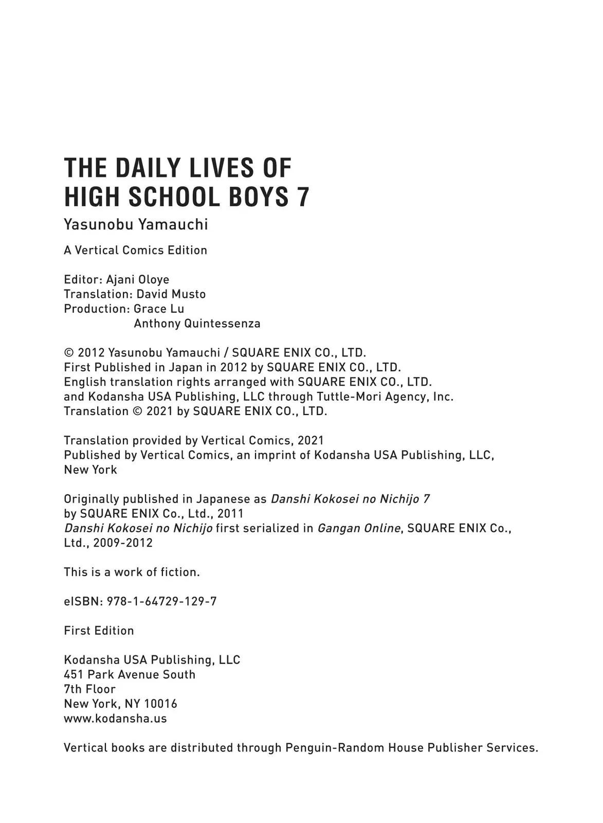 Read The Daily Lives of High School Boys (en) Manga Online