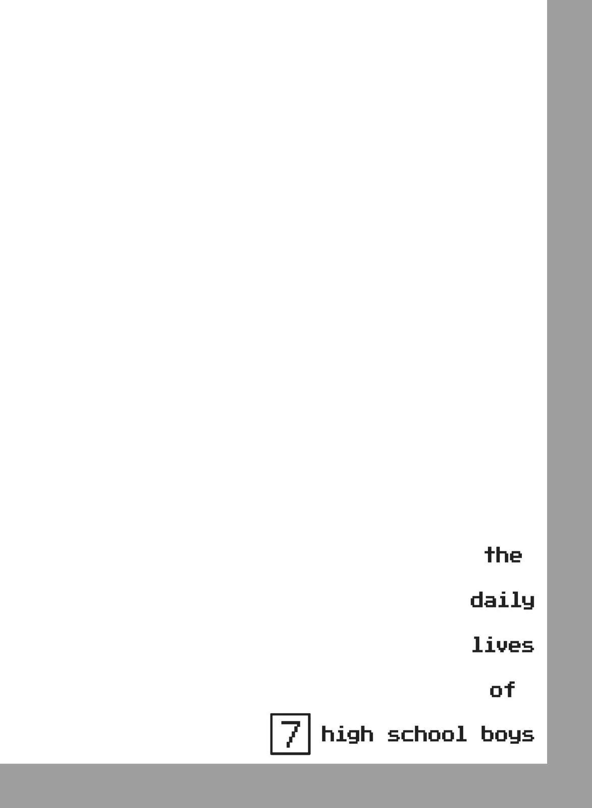 Read The Daily Lives of High School Boys (en) Manga Online