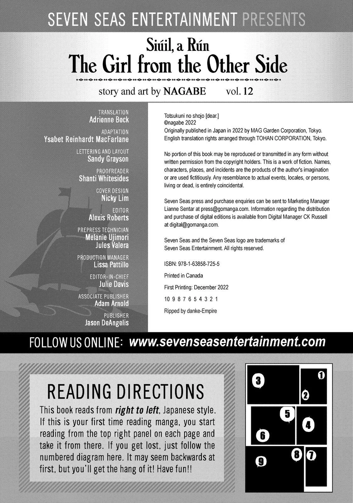 Read The Girl From the Other Side - Siúil, a Rún (en) Manga Online