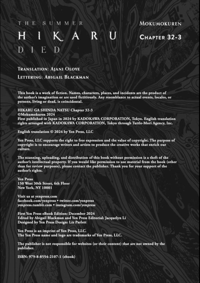 Read The Summer Hikaru Died (en) Manga Online
