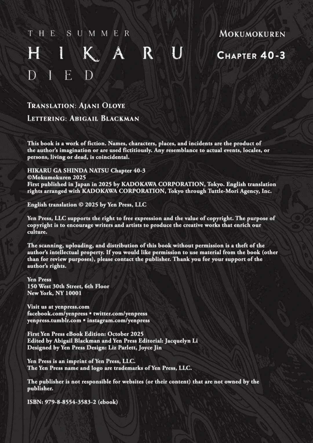 Read The Summer Hikaru Died (en) Manga Online