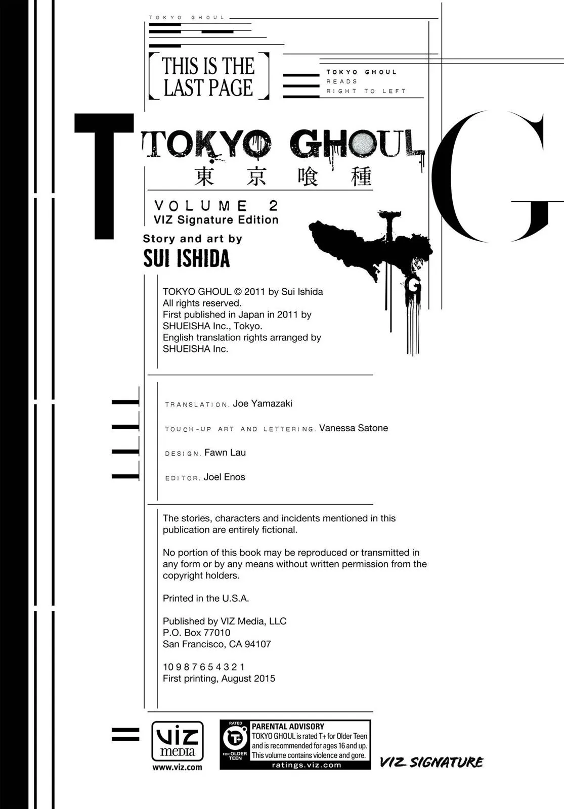 Read Tokyo Ghoul (en) Manga Online