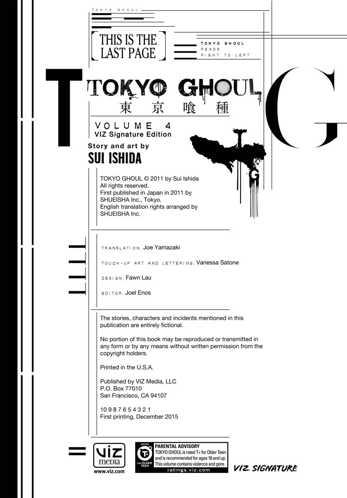 Read Tokyo Ghoul (en) Manga Online