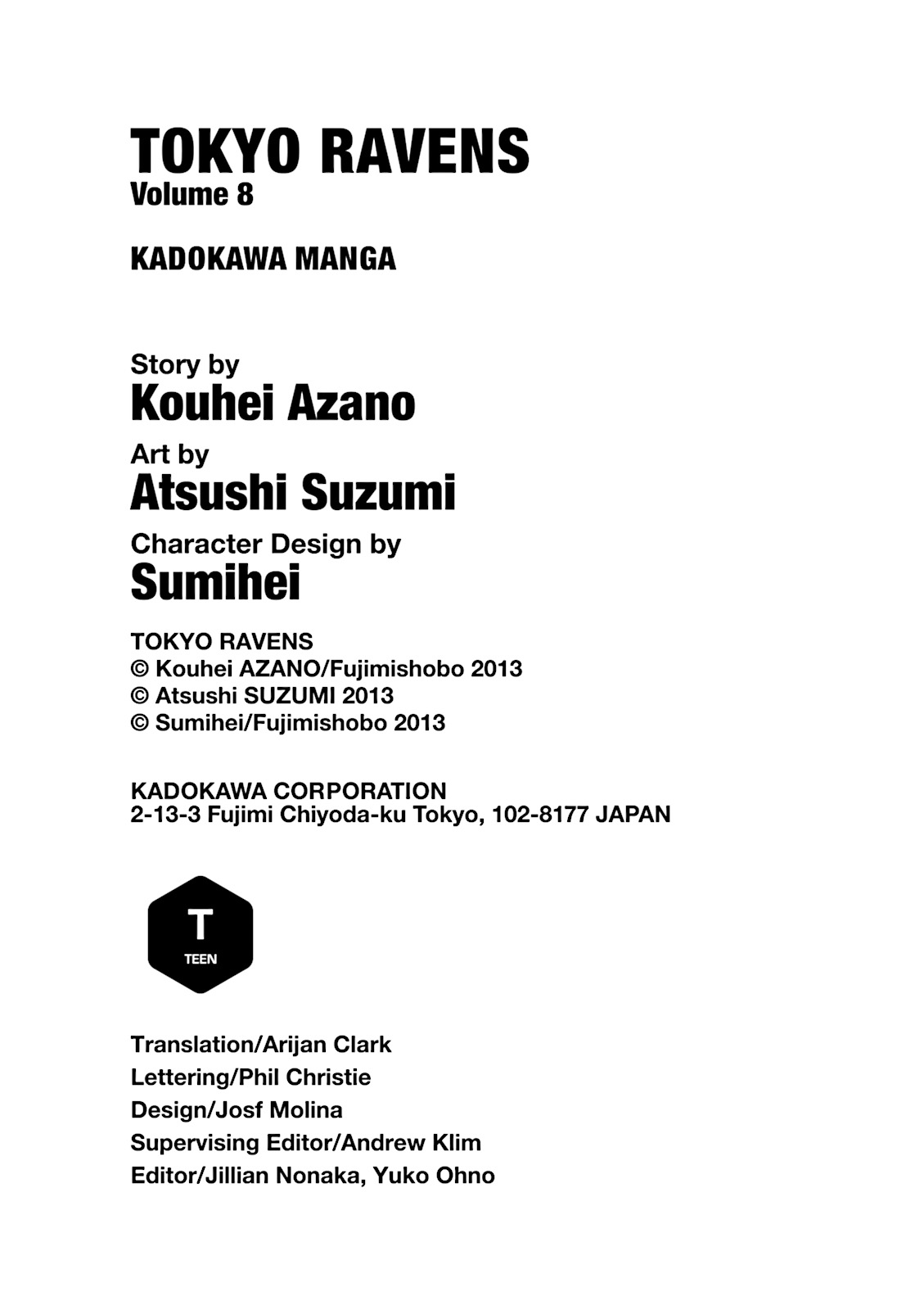 Read Tokyo Ravens (en) Manga Online