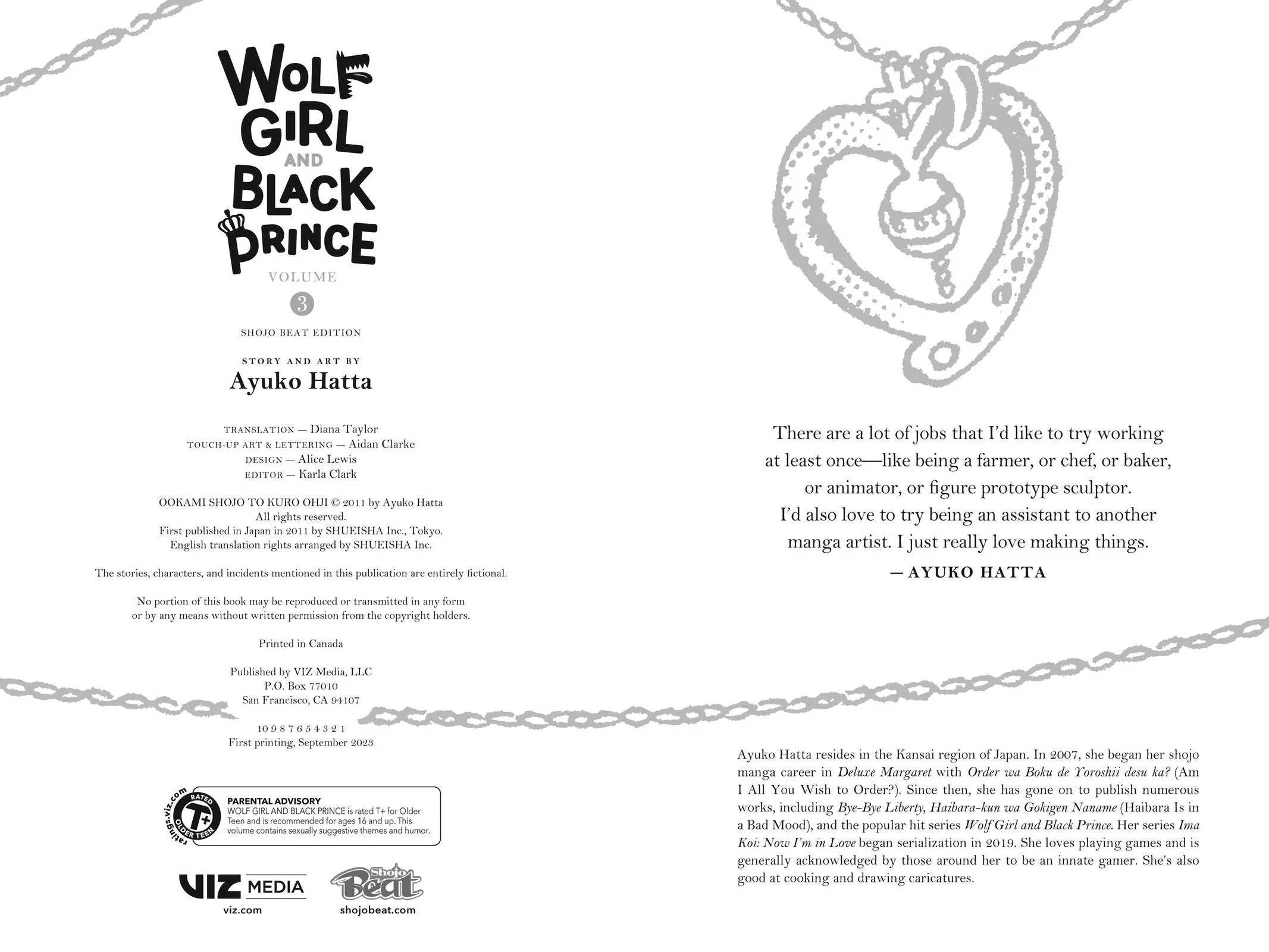 Read Wolf Girl and Black Prince (en) Manga Online
