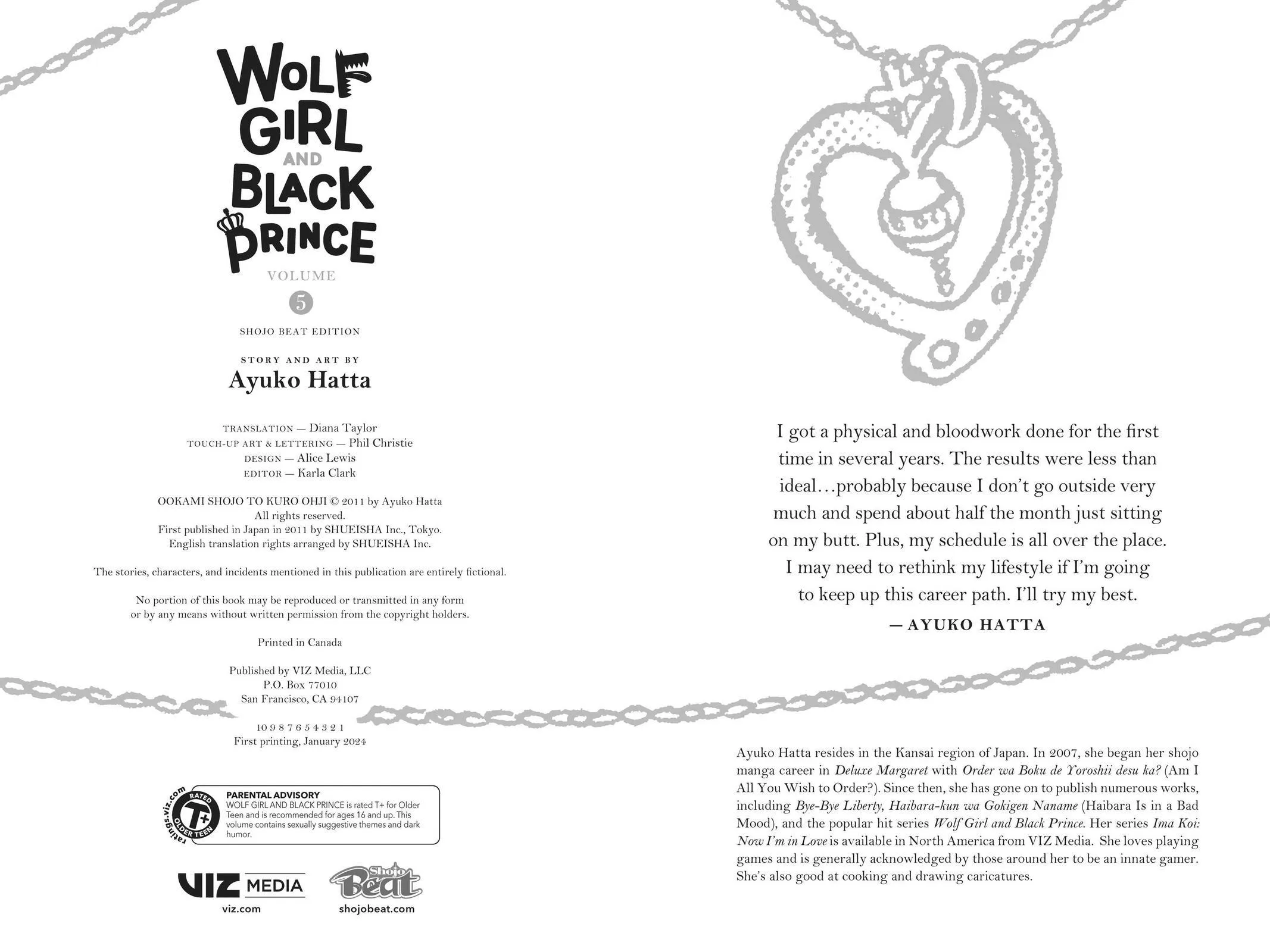 Read Wolf Girl and Black Prince (en) Manga Online