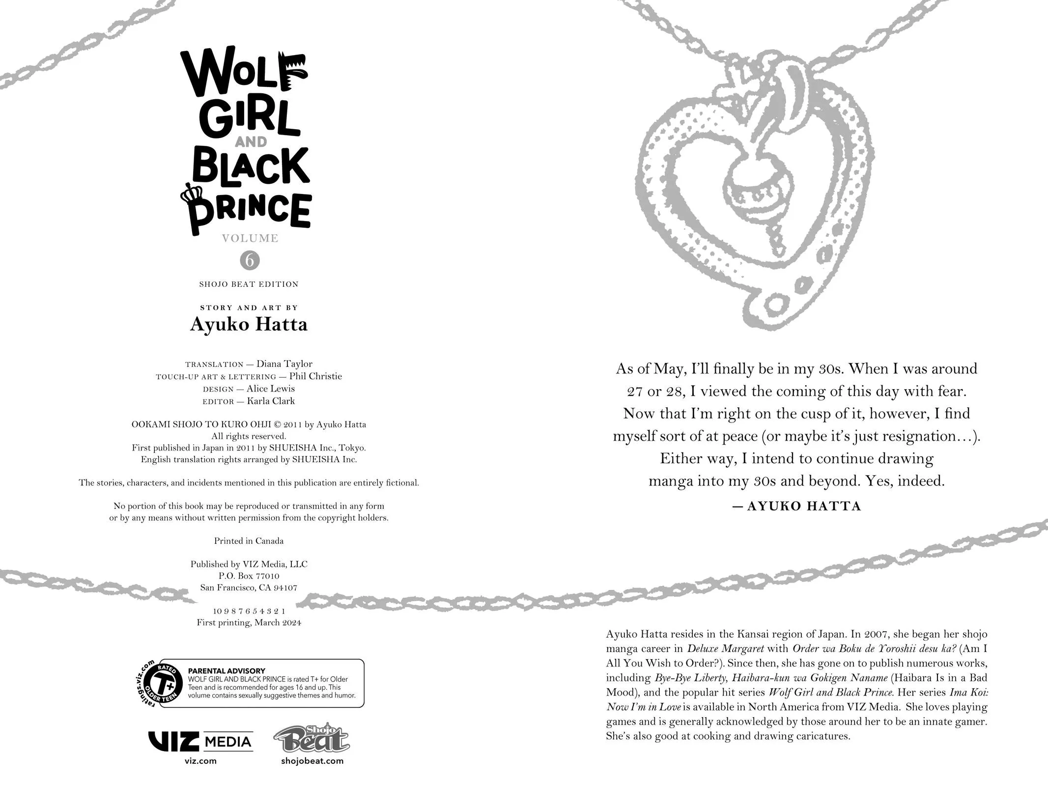 Read Wolf Girl and Black Prince (en) Manga Online