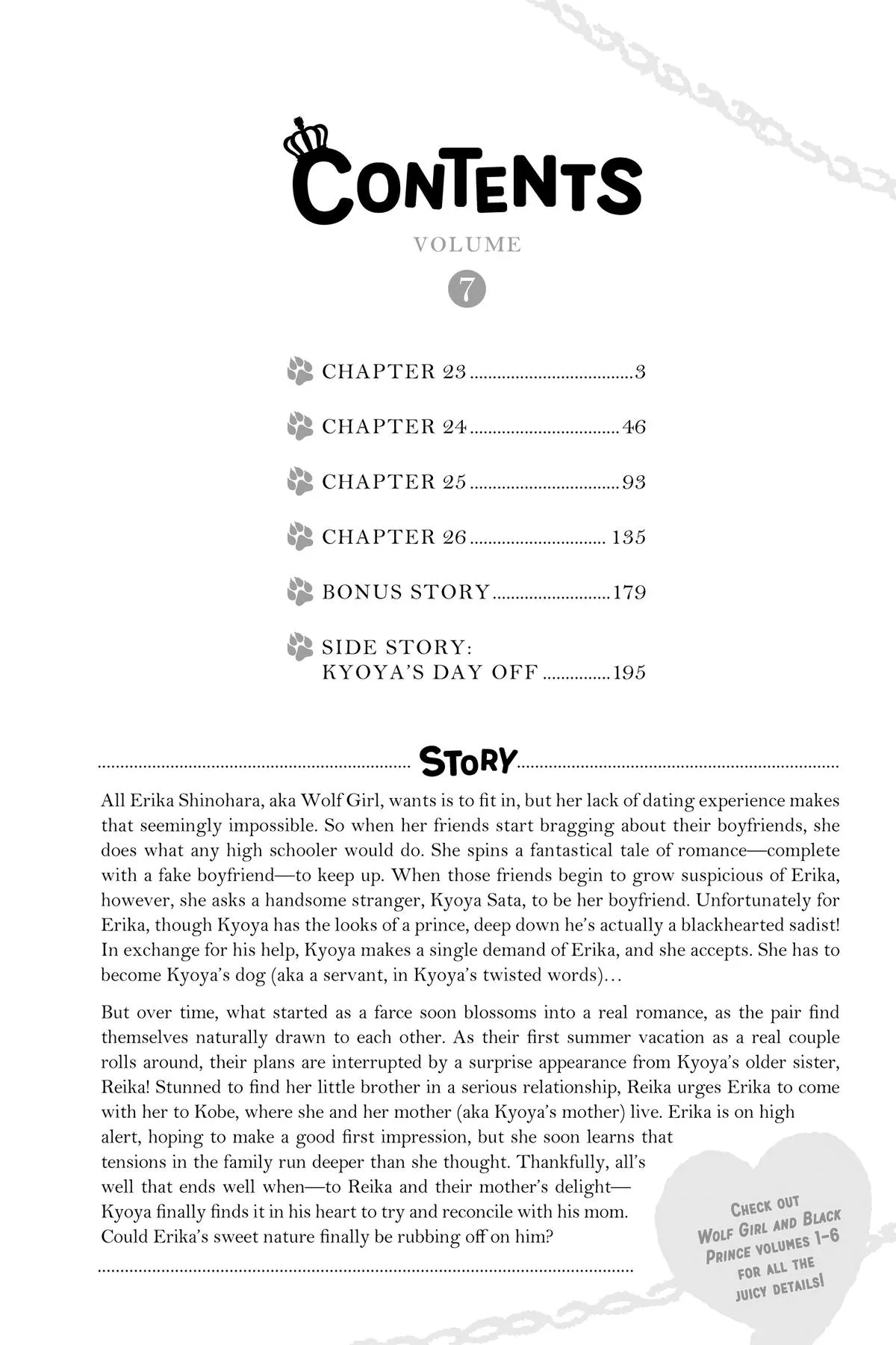 Read Wolf Girl and Black Prince (en) Manga Online