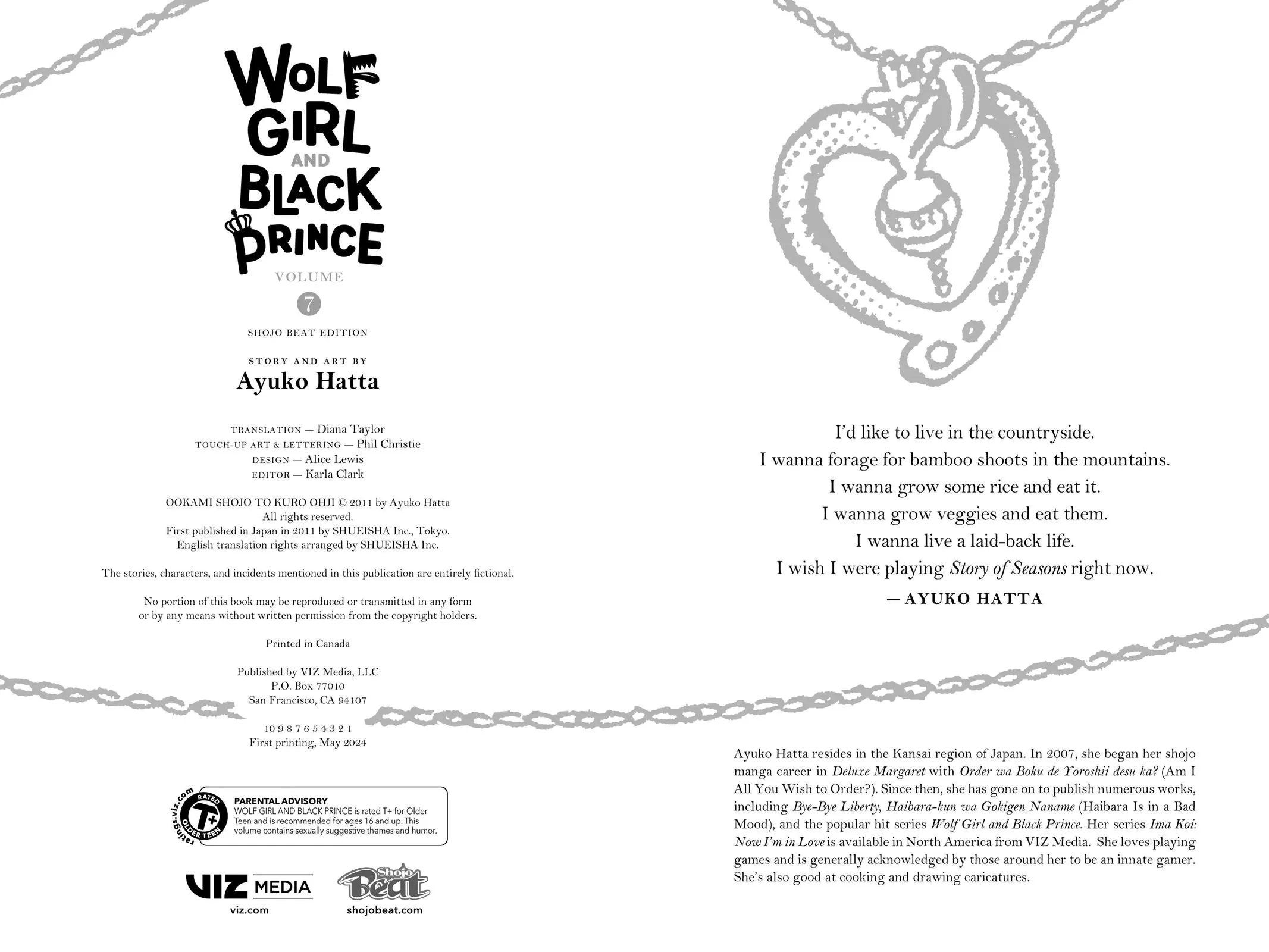 Read Wolf Girl and Black Prince (en) Manga Online