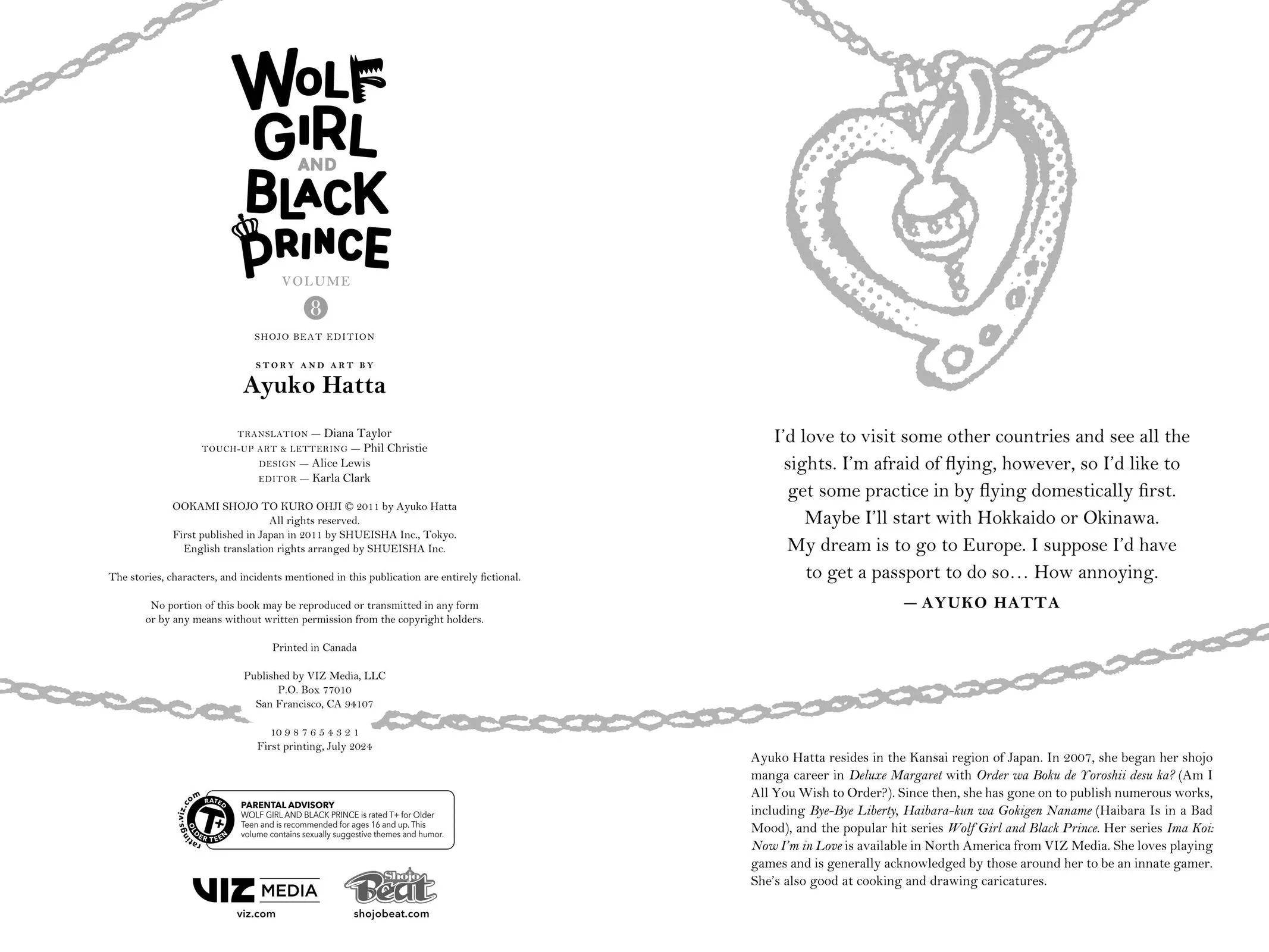 Read Wolf Girl and Black Prince (en) Manga Online