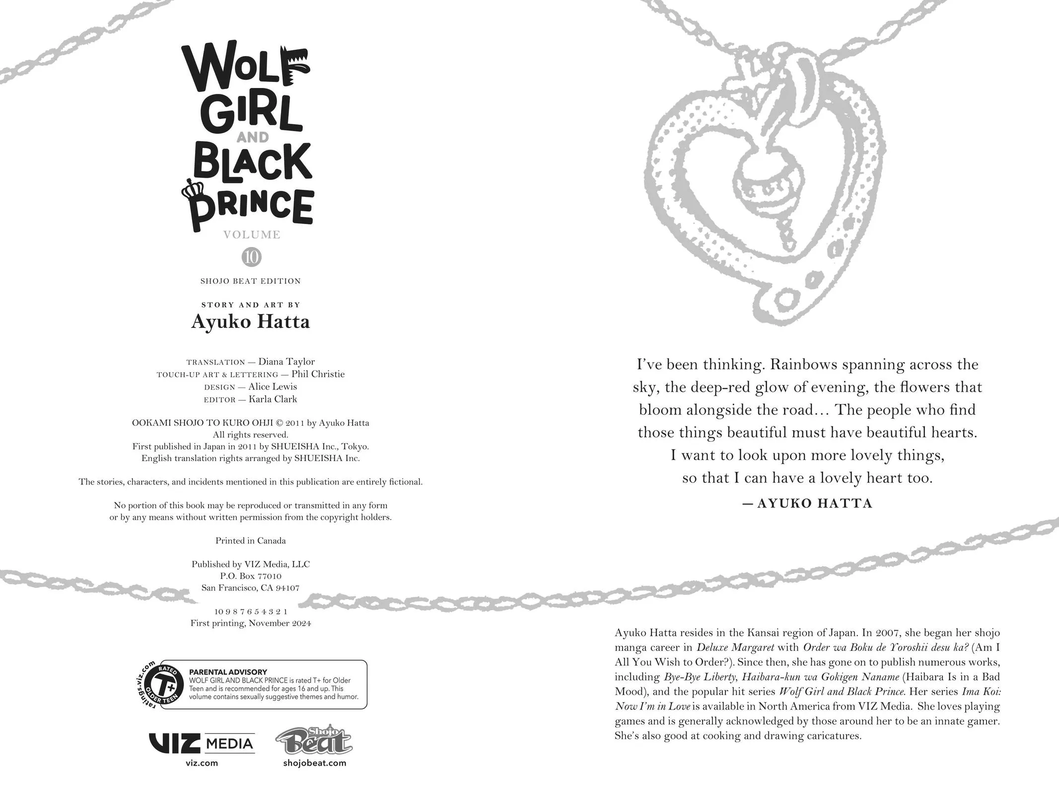 Read Wolf Girl and Black Prince (en) Manga Online