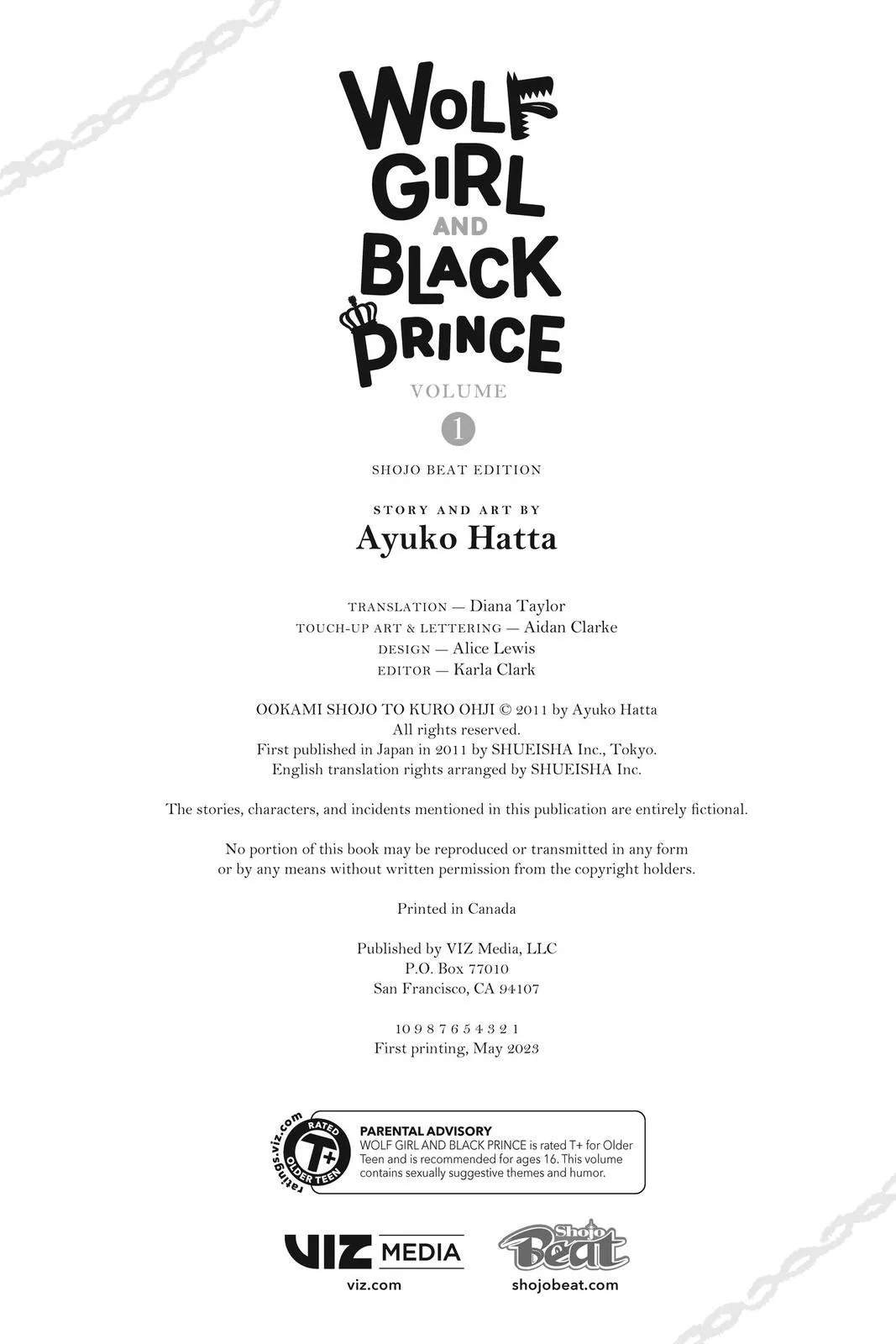 Read Wolf Girl and Black Prince (en) Manga Online