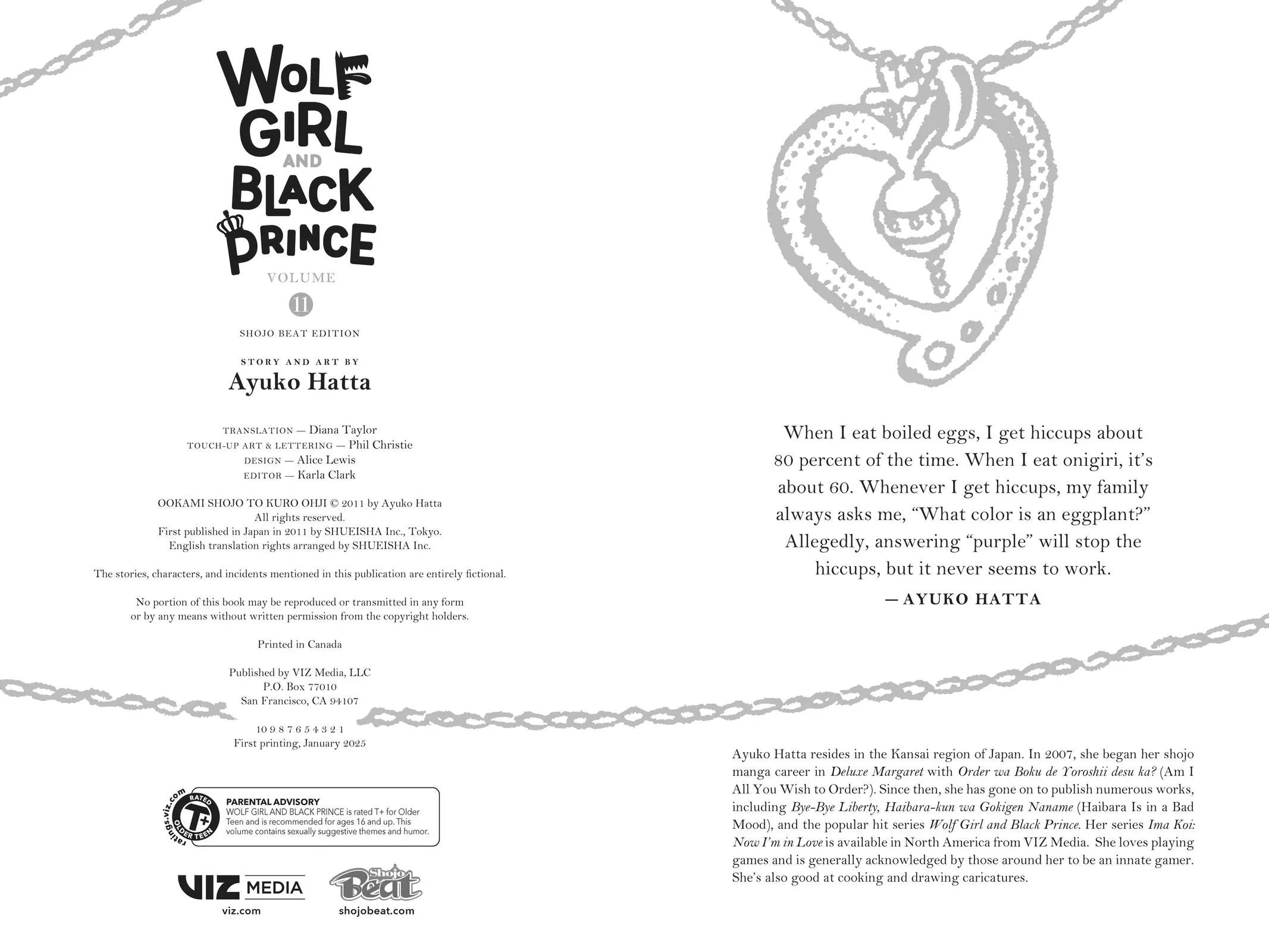 Read Wolf Girl and Black Prince (en) Manga Online