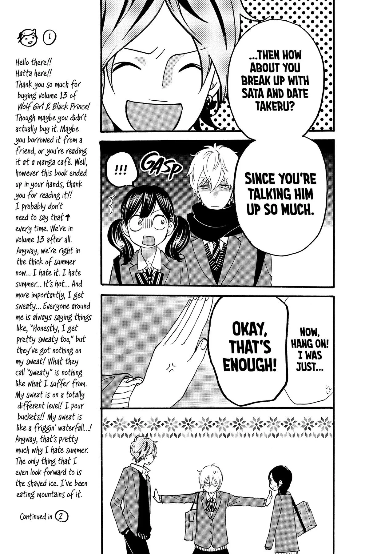 Read Wolf Girl and Black Prince (en) Manga Online