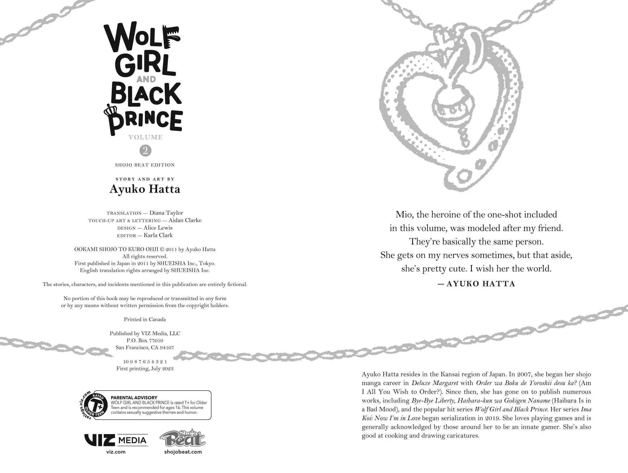 Read Wolf Girl and Black Prince (en) Manga Online