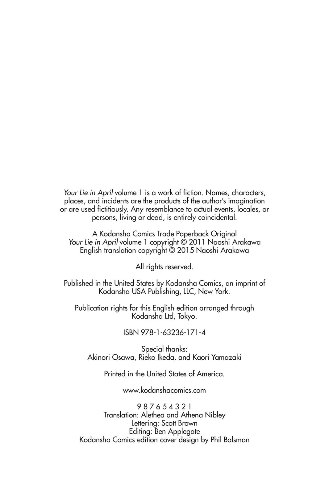 Read Your Lie in April (en) Manga Online